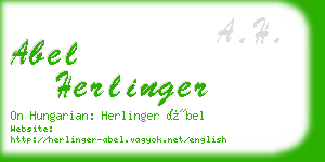 abel herlinger business card